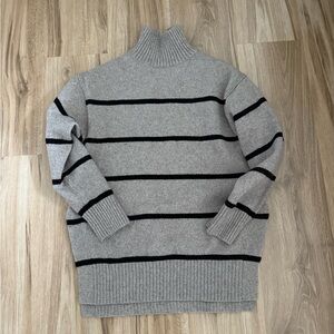 Gray Striped Woman’s Sweater